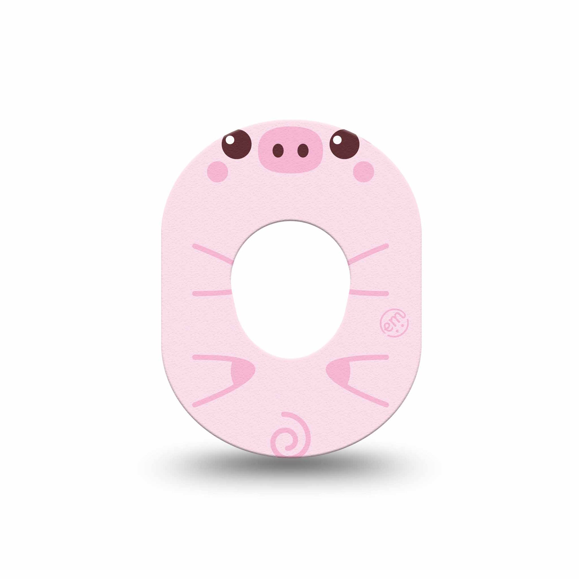 ExpressionMed Strawberry Piglet Dexcom G7 Mini Tape, Dexcom Stelo Glucose Biosensor System, Single Tape, Piglet Treats Patch Continuous Glucose Monitor Design, Dexcom Stelo Glucose Biosensor System