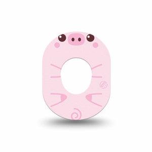 ExpressionMed Strawberry Piglet Dexcom G7 Mini Tape, Dexcom Stelo Glucose Biosensor System, Single Tape, Piglet Treats Patch Continuous Glucose Monitor Design, Dexcom Stelo Glucose Biosensor System