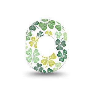 ExpressionMed Clover Pile Dexcom G7 Mini Tape, Dexcom Stelo Glucose Biosensor System, Single Tape Irish Holiday, Patch Continuous Glucose Monitor Design