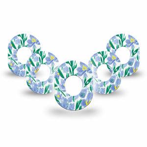 ExpressionMed Hyacinths Dexcom G7 Mini 5-Pack Tape fragrant hyacinths, early spring blooms Patch Continuous Glucose Monitor Design, Dexcom Stelo Glucose Biosensor System