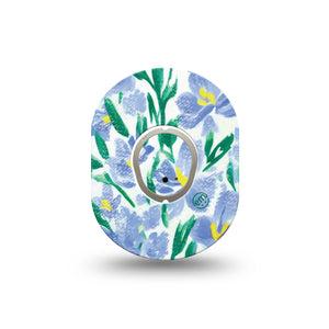 ExpressionMed Hyacinths Dexcom G7 Mini Single Sticker and Tape fragrant hyacinths, early spring bloome Patch Continuous Glucose Monitor Design, Dexcom Stelo Glucose Biosensor System