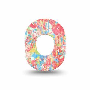 ExpressionMed Faded Summer Dexcom G7 Mini Tape, Dexcom Stelo Glucose Biosensor System, Single Tape Vintage Inspired Design, Patch Continuous Glucose Monitor Design