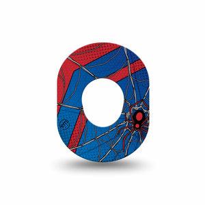 ExpressionMed Spider Man Dexcom G7 Mini Tape, Dexcom Stelo Glucose Biosensor System, Single Tape Spiderman Comic Book Inspired, Patch Continuous Glucose Monitor Design