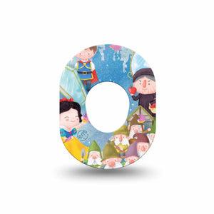 ExpressionMed Snow White Dexcom G7 Mini Tape, Dexcom Stelo Glucose Biosensor System, Single Tape Disneys Snow White, Patch Continuous Glucose Monitor Design