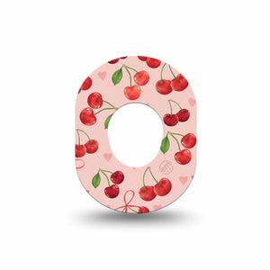 ExpressionMed Cherries Dexcom G7 Mini Tape, Dexcom Stelo Glucose Biosensor System, Single Tape Sweet Cherry Bundles, Patch Continuous Glucose Monitor Design