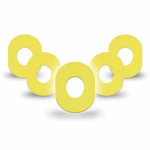 ExpressionMed Butter Yellow Dexcom G7 Mini Tape, Dexcom Stelo Glucose Biosensor System, 5-Pack Tape Pantone Color, Patch Continuous Glucose Monitor Design