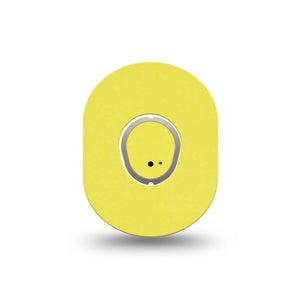 ExpressionMed Butter Yellow Dexcom G7 Mini Tape, Dexcom Stelo Glucose Biosensor System, Single Tape and Single Sticker Solid Color, Patch Continuous Glucose Monitor Design