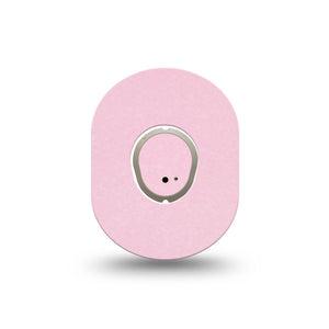 ExpressionMed Baby Pink Dexcom G7 Mini Tape, Dexcom Stelo Glucose Biosensor System, Single Tape and Single Sticker Solid Pink Shade, Patch Continuous Glucose Monitor Design