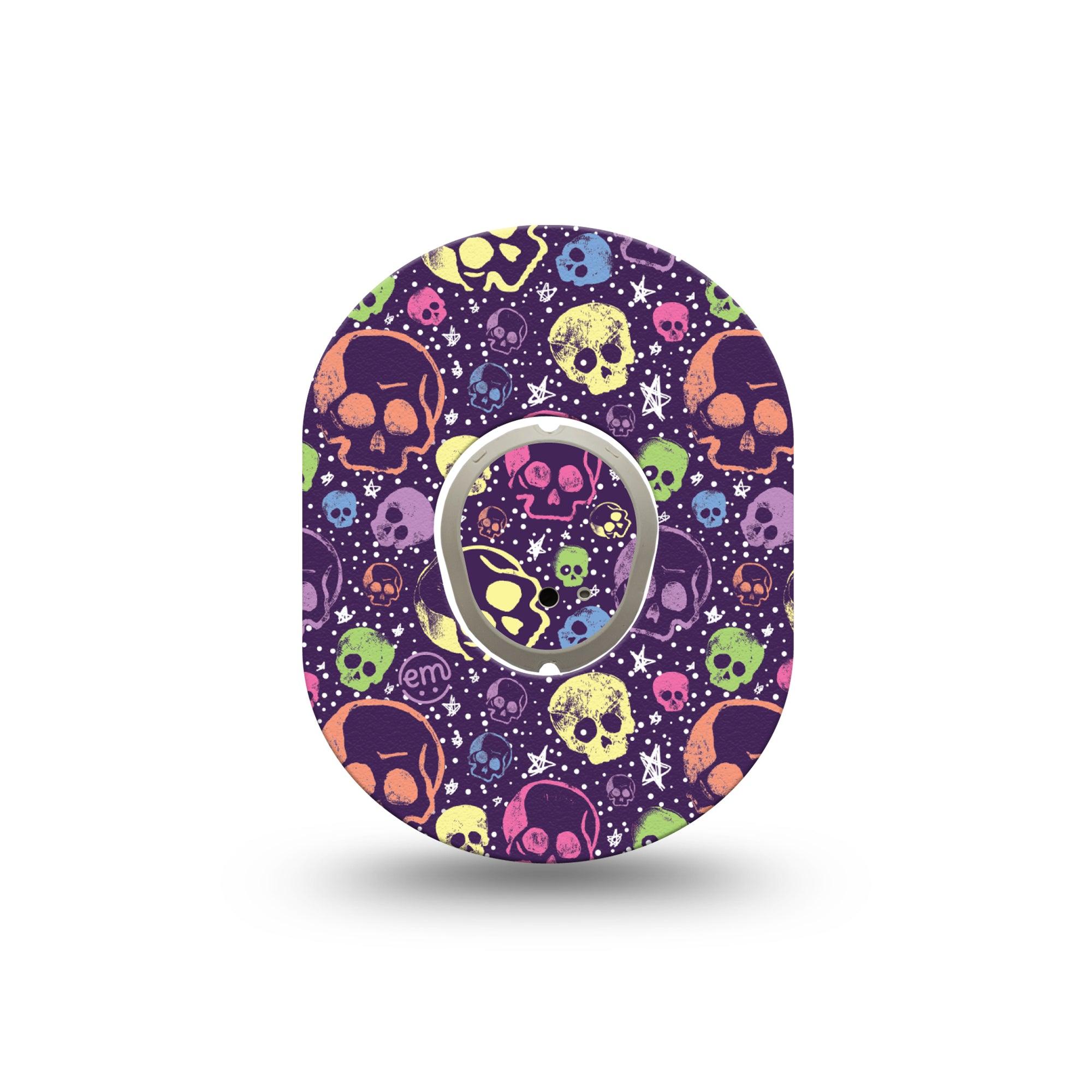 ExpressionMed Neon Skulls Dexcom G7 and Stelo Mini Patch
