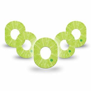 ExpressionMed Lime Dexcom G7 Mini Tape 5-Pack Green Citrus, CGM Adhesive Patch Design, Dexcom Stelo Glucose Biosensor System