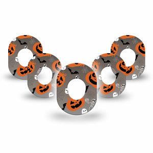 ExpressionMed Halloweeny Dexcom G7 Mini Tape, Dexcom Stelo Glucose Biosensor System, 5-Pack Tape, Halloween Ornaments, CGM Plaster Patch Design, Dexcom Stelo Glucose Biosensor System