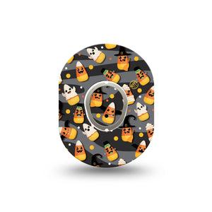 ExpressionMed Candy Corn Dexcom G7 Mini Tape, Dexcom Stelo Glucose Biosensor System, Single Tape and Single Sticker, Sweet Candies, Patch Continuous Glucose Monitor Design