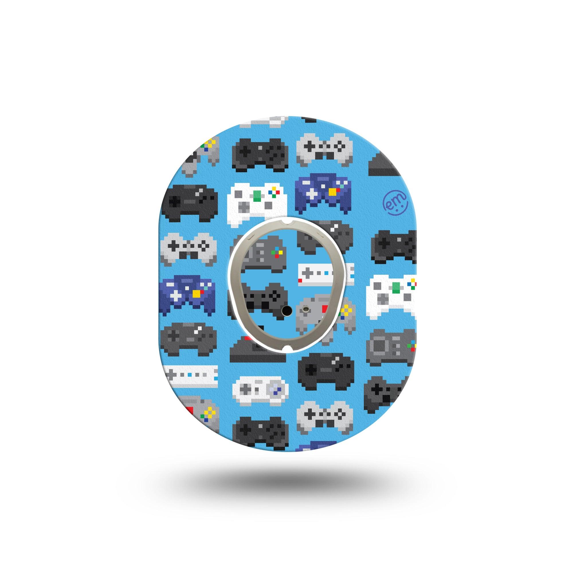 ExpressionMed Gamer Dexcom G7 Mini Tape, Dexcom Stelo Glucose Biosensor System, Single Tape and Single Sticker, Console Controller, Patch Continuous Glucose Monitor Design