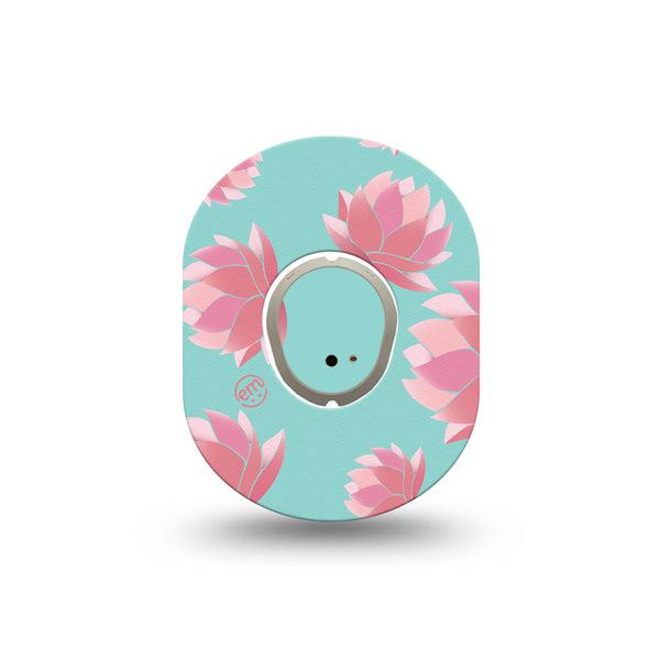 ExpressionMed Meditation Lotus Dexcom G7 Mini Tape, Dexcom Stelo Glucose Biosensor System, Single Tape and Single Sticker Inner Peace, Patch Continuous Glucose Monitor Design