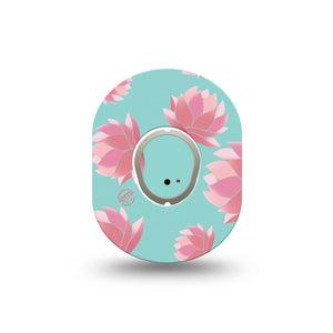 ExpressionMed Meditation Lotus Dexcom G7 Mini Tape, Dexcom Stelo Glucose Biosensor System, Single Tape and Single Sticker Inner Peace, Patch Continuous Glucose Monitor Design