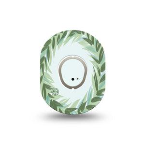 ExpressionMed Mint Dexcom G7 Mini Tape, Dexcom Stelo Glucose Biosensor System, Single Tape and Single Sticker, Spearmint Leaves, Patch Continuous Glucose Monitor Design