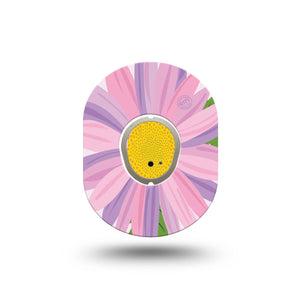 ExpressionMed Daisy Dexcom G7 Mini Tape, Dexcom Stelo Glucose Biosensor System, Single Tape and Single Sticker Daisy Art, Patch Continuous Glucose Monitor Design