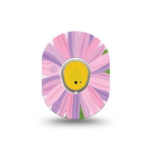 ExpressionMed Daisy Dexcom G7 Mini Tape, Dexcom Stelo Glucose Biosensor System, Single Tape and Single Sticker Daisy Art, Patch Continuous Glucose Monitor Design