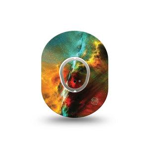 ExpressionMed Nebula Dexcom G7 Mini Tape, Dexcom Stelo Glucose Biosensor System, Single Tape and Single Sticker, Colorful Space, Patch Continuous Glucose Monitor Design