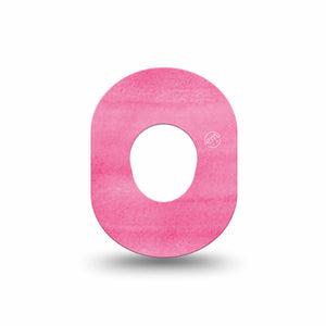 ExpressionMed Pink Horizon Dexcom G7 Mini Tape, single,  bright prink plaster design, Dexcom Stelo Glucose Biosensor System