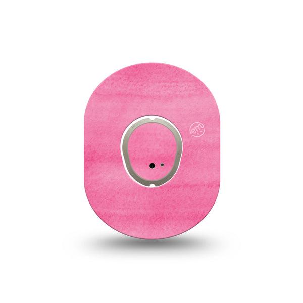 ExpressionMed Pink Horizon Dexcom G7 Mini Tape, single Tape and Sticker,  bright prink plaster design, Dexcom Stelo Glucose Biosensor System