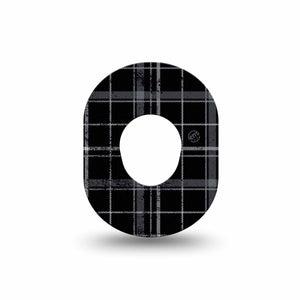 ExpressionMed Black Marble Dexcom G7 Mini Tape, Dexcom Stelo Glucose Biosensor System, Single Tape, Bold Black Marble Inspired, Overlay Design, Dexcom Stelo Glucose Biosensor System