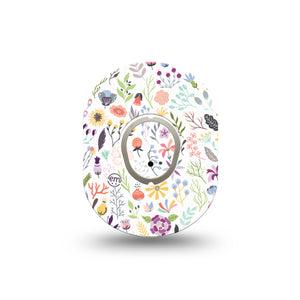 ExpressionMed Springy Stems Dexcom G7 Mini Tape, Dexcom Stelo Glucose Biosensor System, Single Tape and Single Sticker Bouncy Stems, Patch Continuous Glucose Monitor Design