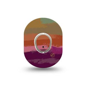 ExpressionMed Falling Colors Dexcom G7 Mini Tape, Dexcom Stelo Glucose Biosensor System, Single Tape and Single Sticker, Ombre Colors, Patch Continuous Glucose Monitor Design