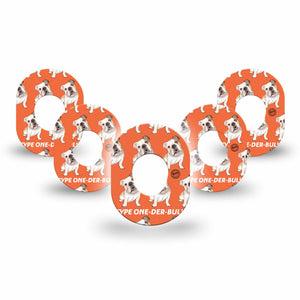 ExpressionMed Type-One-Der-Bul Dexcom G7 Mini Tape, Dexcom Stelo Glucose Biosensor System, 5-Pack Tape, Dog Companion, CGM Fixing Ring Patch Design, Dexcom Stelo Glucose Biosensor System