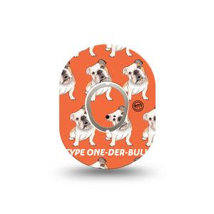 ExpressionMed Type-One-Der-Bul Dexcom G7 Mini Tape, Dexcom Stelo Glucose Biosensor System, Single Tape and Single Sticker, Dog Alertness, Patch Continuous Glucose Monitor Design