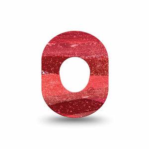 ExpressionMed Brushed Glitter Dexcom G7 Mini Tape, Dexcom Stelo Glucose Biosensor System, Single Tape, Glitter Glamour, CGM Overlay Patch Design, Dexcom Stelo Glucose Biosensor System