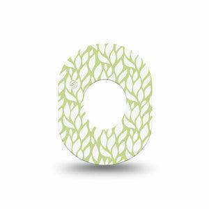ExpressionMed Sage Greens Dexcom G7 Mini Tape, Dexcom Stelo Glucose Biosensor System, Single Tape, Sage Silhouette, CGM Overlay Patch Design, Dexcom Stelo Glucose Biosensor System
