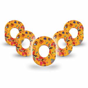 ExpressionMed Buzzing Wings Dexcom G7 Mini Tape, Dexcom Stelo Glucose Biosensor System, 5-Pack Tape, Fizzy Wings, CGM Plaster Patch Design, Dexcom Stelo Glucose Biosensor System