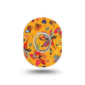 ExpressionMed Buzzing Wings Dexcom G7 Mini Tape, Dexcom Stelo Glucose Biosensor System, Single Tape and Single Sticker, Bumble Wings, Patch Continuous Glucose Monitor Design