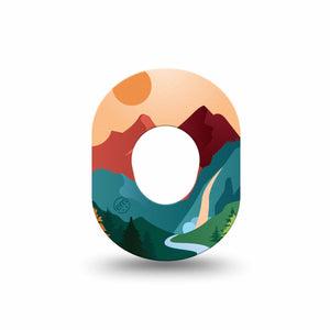 ExpressionMed National Parks Dexcom G7 Mini Tape, Dexcom Stelo Glucose Biosensor System, Single Tape, National Forest Hiking Adhesive Tape Design, Dexcom Stelo Glucose Biosensor System