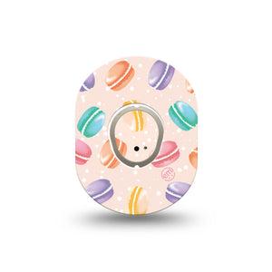 ExpressionMed Macarons Dexcom G7 Mini Tape, Dexcom Stelo Glucose Biosensor System, Single Tape and Single Sticker, National Tasty Macaron Inspired, Patch Continuous Glucose Monitor Design