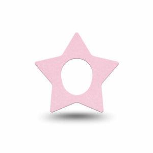 ExpressionMed Baby Pink Dexcom G7 Star Shape Tape, Dexcom Stelo Glucose Biosensor System, Single Tape Cotton Candy Pink Inspired, Overlay Patch CGM Design