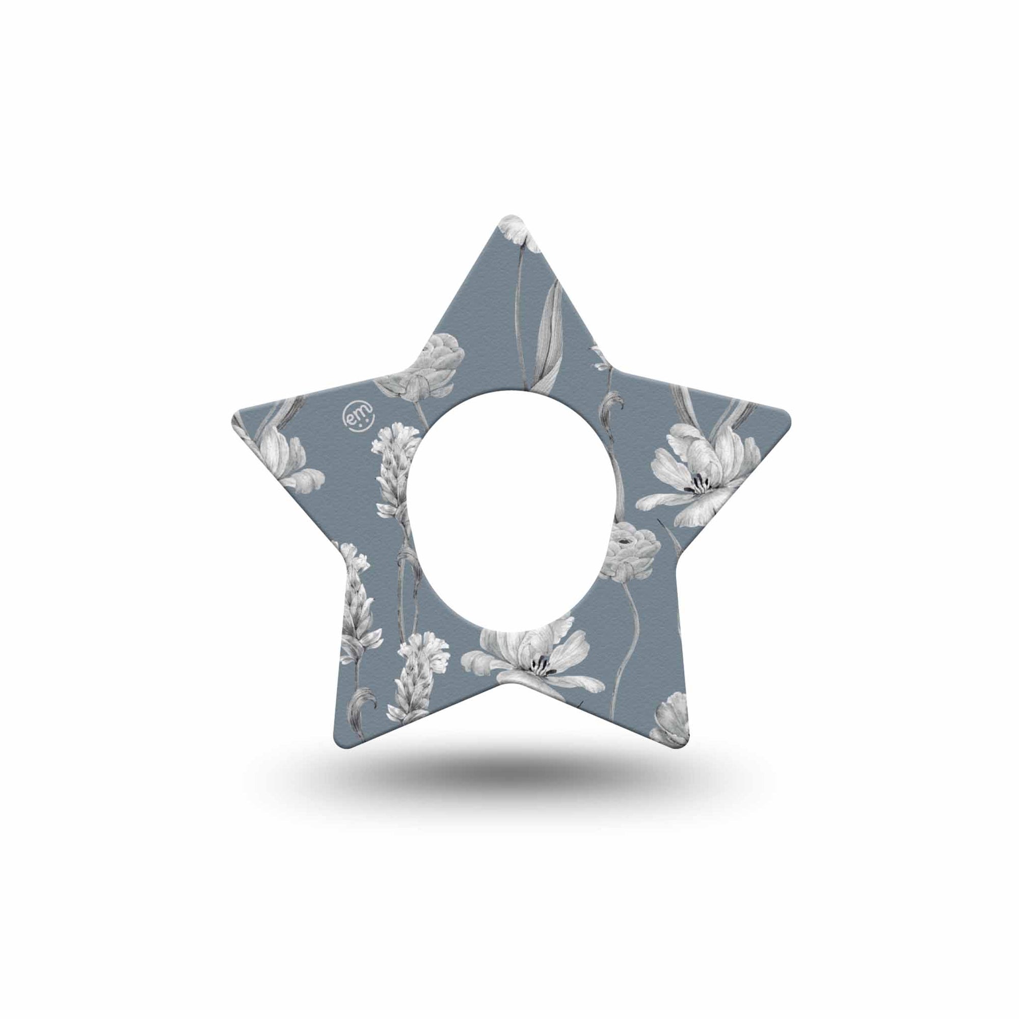 ExpressionMed Muted Petals Dexcom G7 Star Shape Tape, Dexcom Stelo Glucose Biosensor System, Single Tape Gentle Flowers, Adhesive Tape CGM Design