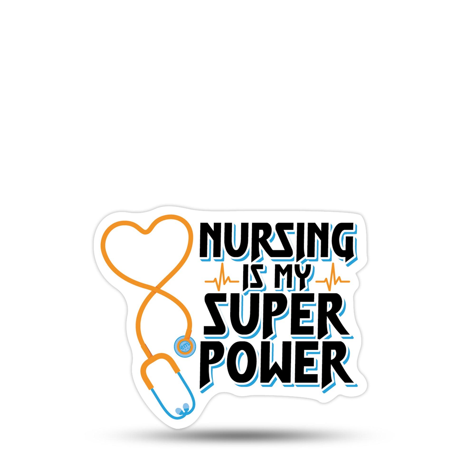 ExpressionMed Super Nurse Decal Nursing is my super power sticker