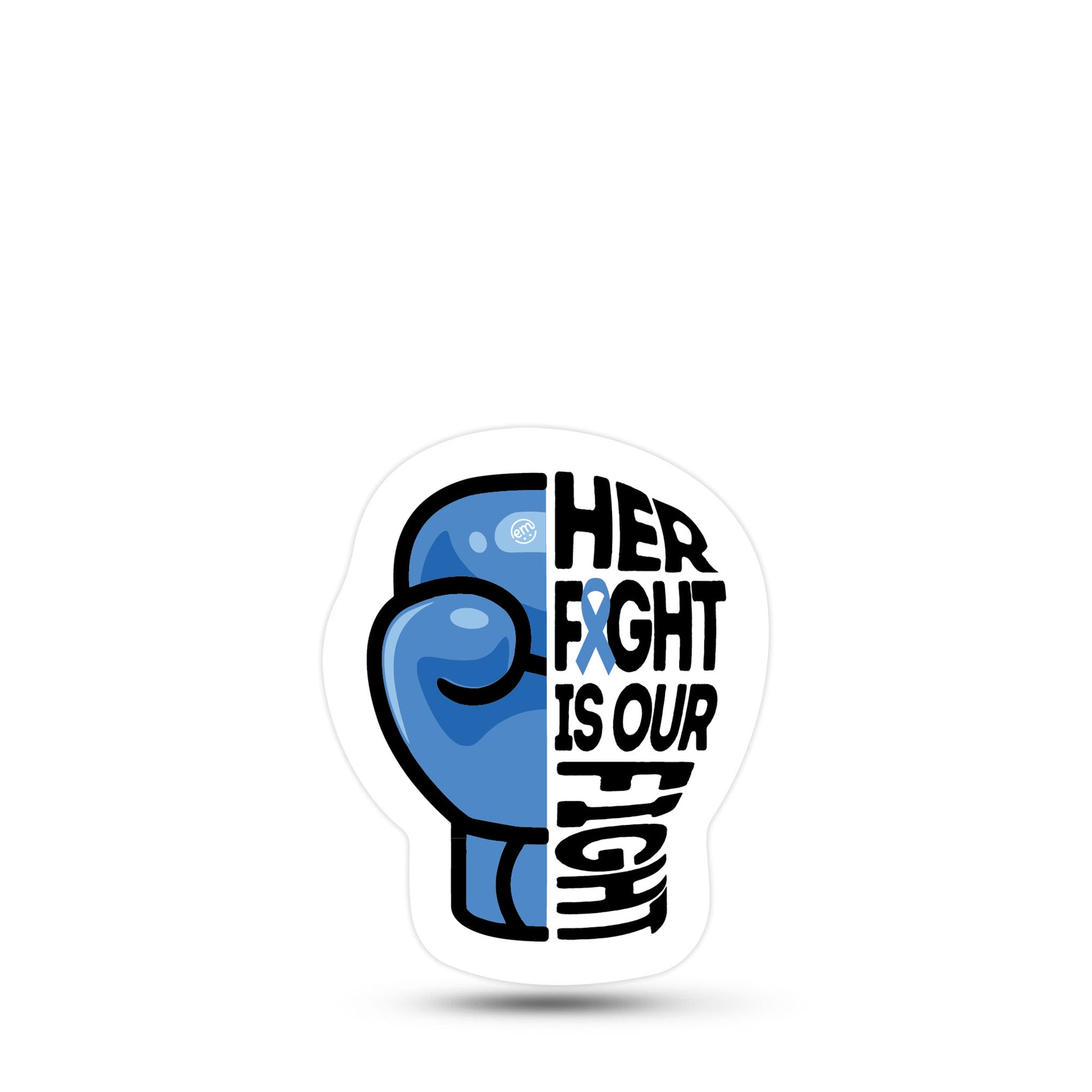 ExpressionMed Her Fight Decal Sticker Empathy and Support, Decal Sticker Design