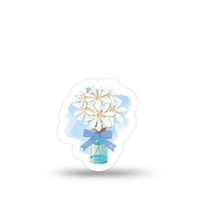 ExpressionMed Painted Daisies Decal Sticker Floral Bouquet, Decal Sticker Only