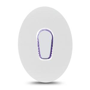 ExpressionMed White Dexcom G6 Tape Single Tape and Single Sticker Plain White Plaster Continuous Glucose Monitor Design