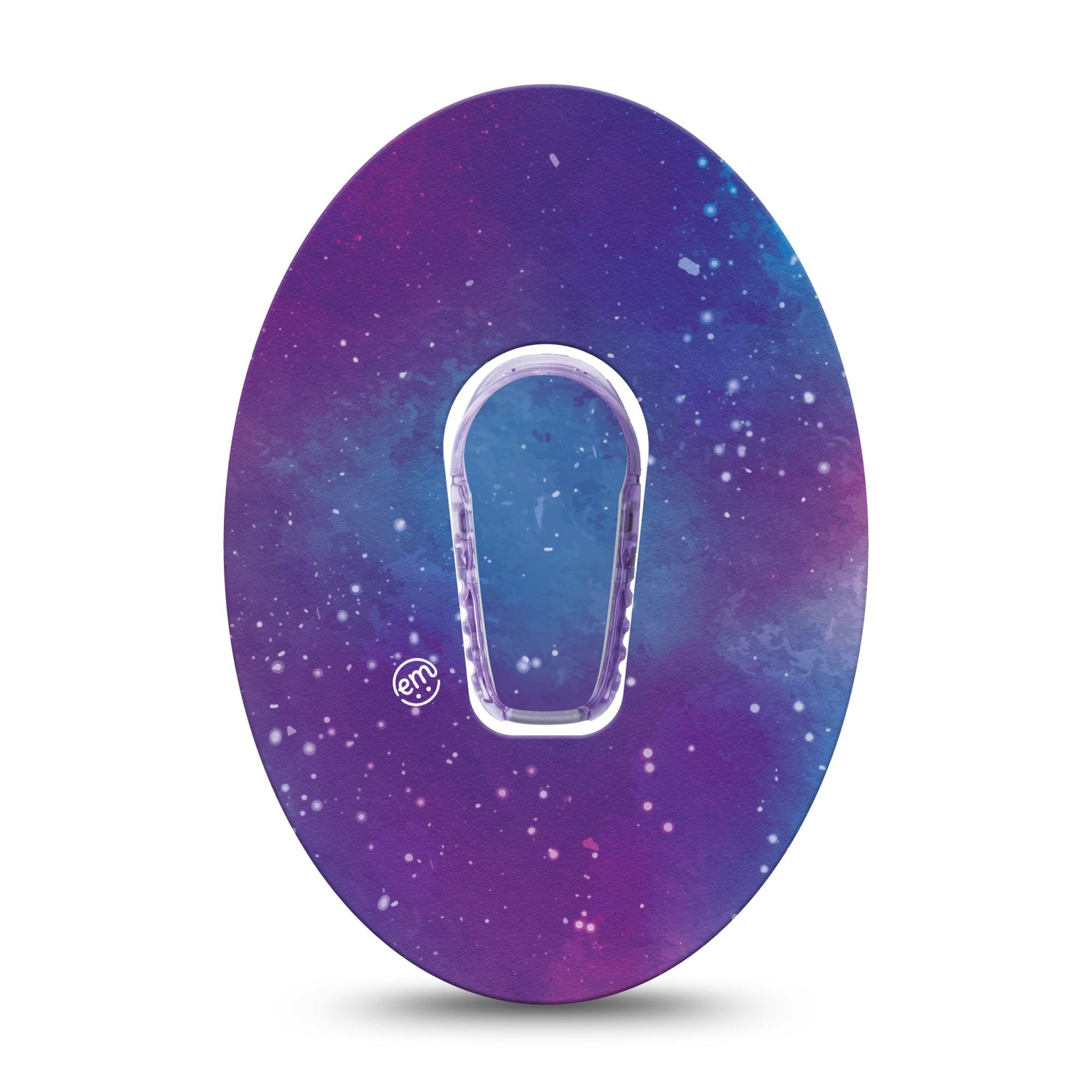 ExpressionMed Galaxy Dexcom G6 Tape Single Tape and Single Sticker Starry Pattern, Plaster Continuous Glucose Monitor Design