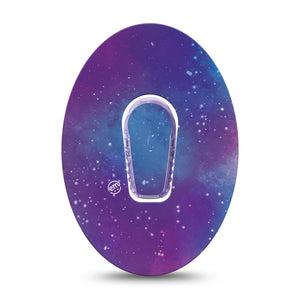 ExpressionMed Galaxy Dexcom G6 Tape Single Tape and Single Sticker Starry Pattern, Plaster Continuous Glucose Monitor Design