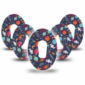 Space Dexcom G6 Cover 5-Pack Tape