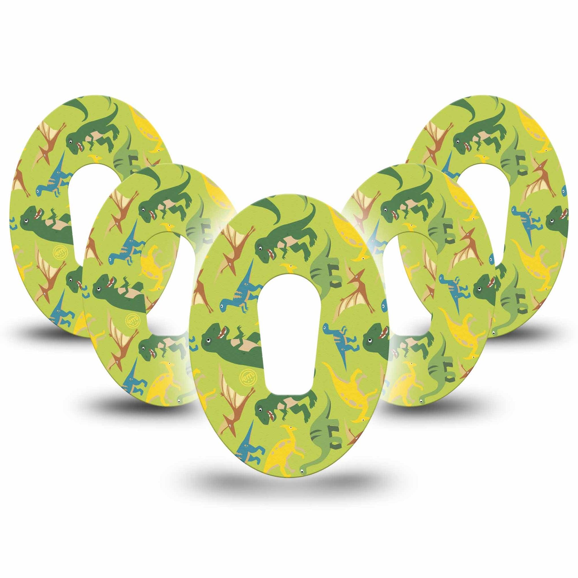 Dinosaur Dexcom G6 Patch 5-Pack Tape