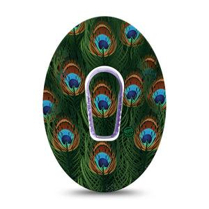 ExpressionMed Peacock Dexcom G6 Transmitter Sticker with Tape
