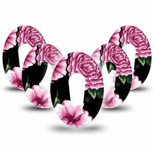 ExpressionMed Intricate Flower Dexcom G6 Tape 5-Pack