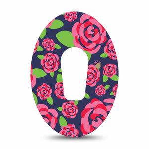 ExpressionMed Pretty Pink Roses Dexcom G6 Tape