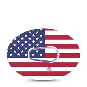 ExpressionMed US Flag G6 Transmitter Sticker